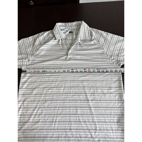 Bollé Golf Mens Striped Polo Shirt Size L - Picture 6 of 8